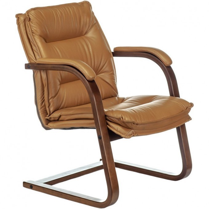 Кресло БЮРОКРАТ T-9927WALNUT-AV горчичное, кожа/дерево T-9927WALNUT-AV/MUST Кресло БЮРОКРАТ T-9927WALNUT-AV горчичное, кожа/дерево T-9927WALNUT-AV/MUST