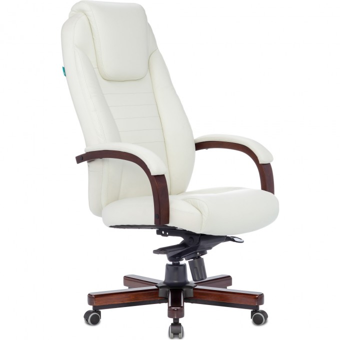 Кресло руководителя БЮРОКРАТ T-9923WALNUT слоновая кость, кожа T-9923WALNUT/IVORY Кресло руководителя БЮРОКРАТ T-9923WALNUT слоновая кость, кожа T-9923WALNUT/IVORY