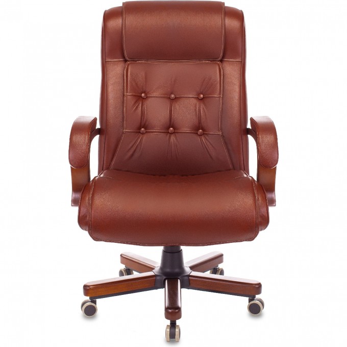 Кресло руководителя БЮРОКРАТ T-9926WALNUT светло-коричневое, кожа T-9926WALNUT/CHOK Кресло руководителя БЮРОКРАТ T-9926WALNUT светло-коричневое, кожа T-9926WALNUT/CHOK