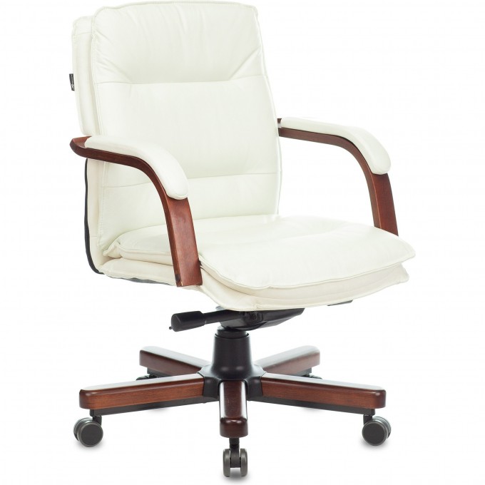 Кресло руководителя БЮРОКРАТ T-9927WALNUT-LOW слоновая кость, кожа T-9927WALNUT-LOW/IV Кресло руководителя БЮРОКРАТ T-9927WALNUT-LOW слоновая кость, кожа T-9927WALNUT-LOW/IV