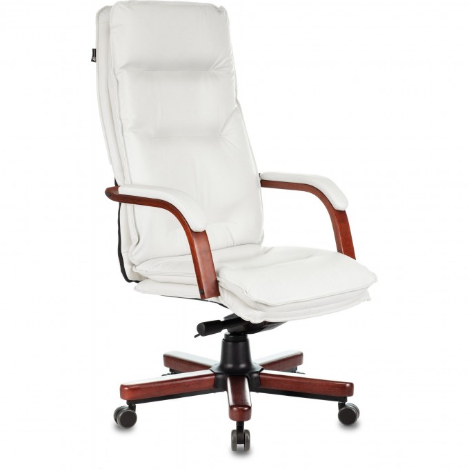Кресло руководителя БЮРОКРАТ T-9927WALNUT слоновая кость, кожа T-9927WALNUT/IVORY Кресло руководителя БЮРОКРАТ T-9927WALNUT слоновая кость, кожа T-9927WALNUT/IVORY