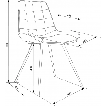 Стул для дома БЮРОКРАТ CH-K2 синий